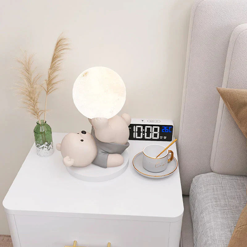 LumiBamse nattlys – myk bjørneformet LED-lampe