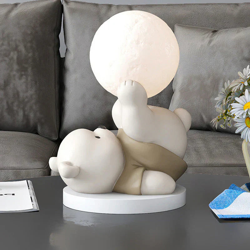 LumiBamse nattlys – myk bjørneformet LED-lampe