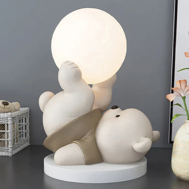 LumiBamse nattlys – myk bjørneformet LED-lampe