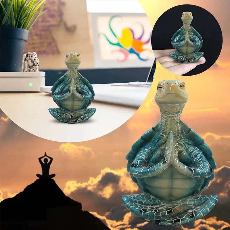 ZenTurtle dekorativ figur - afslappende design med fine oplysninger