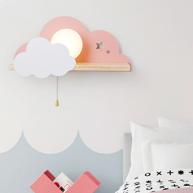 DreamCloud - Koselig lys med funksjonell hyllevegglampe