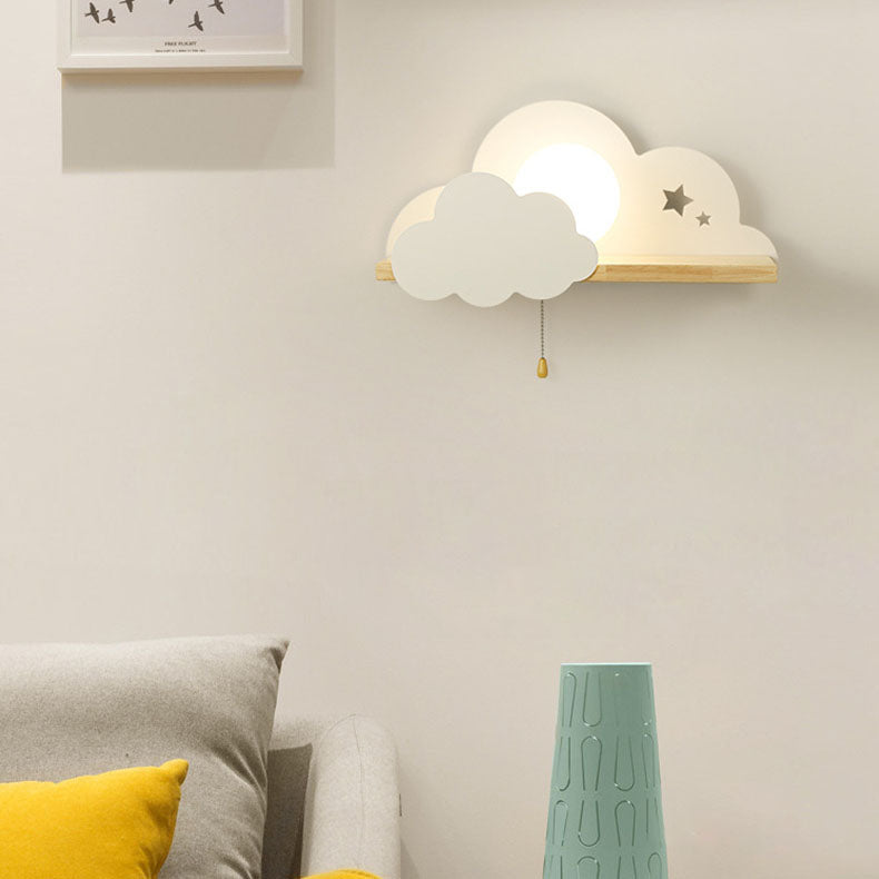 DreamCloud - Koselig lys med funksjonell hyllevegglampe