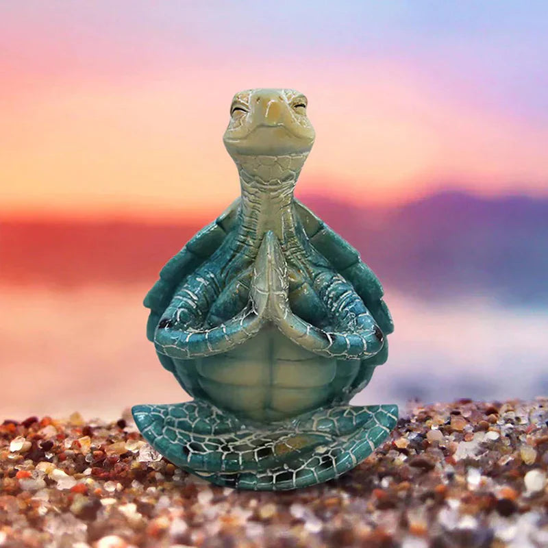 ZenTurtle dekorativ figur - afslappende design med fine oplysninger