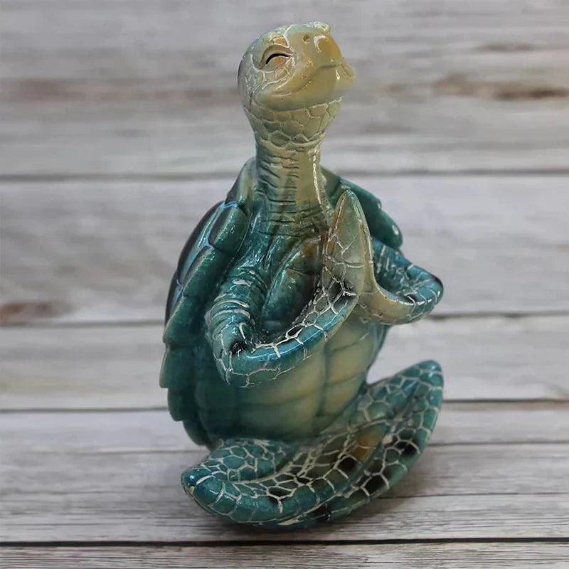 ZenTurtle dekorativ figur - afslappende design med fine oplysninger