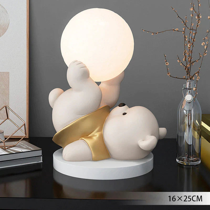 LumiBamse nattlys – myk bjørneformet LED-lampe