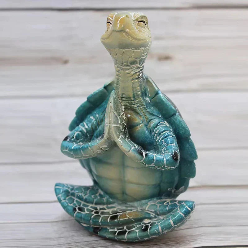 ZenTurtle dekorativ figur - afslappende design med fine oplysninger