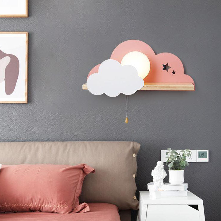 DreamCloud - Koselig lys med funksjonell hyllevegglampe