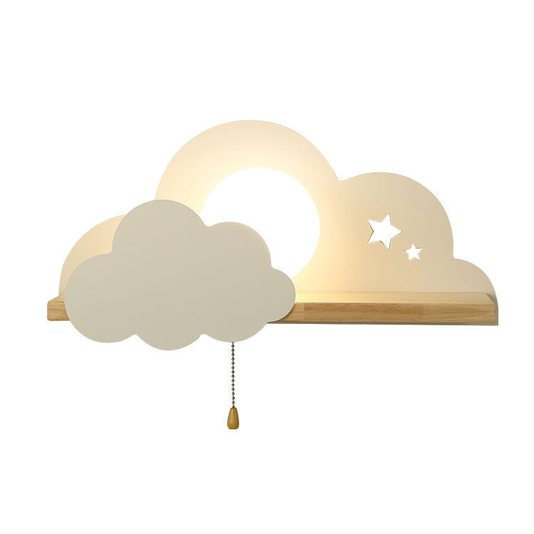 DreamCloud - Koselig lys med funksjonell hyllevegglampe
