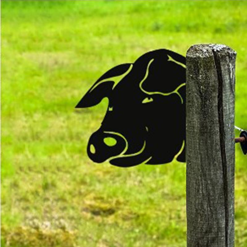 WildPost - Gjerdetoppere med dyresilhuett i metall