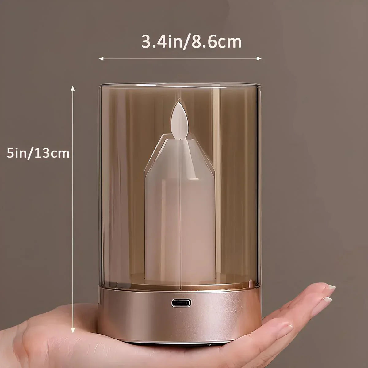 GlowFlicker - Realistisk LED-flammeeffektlampe