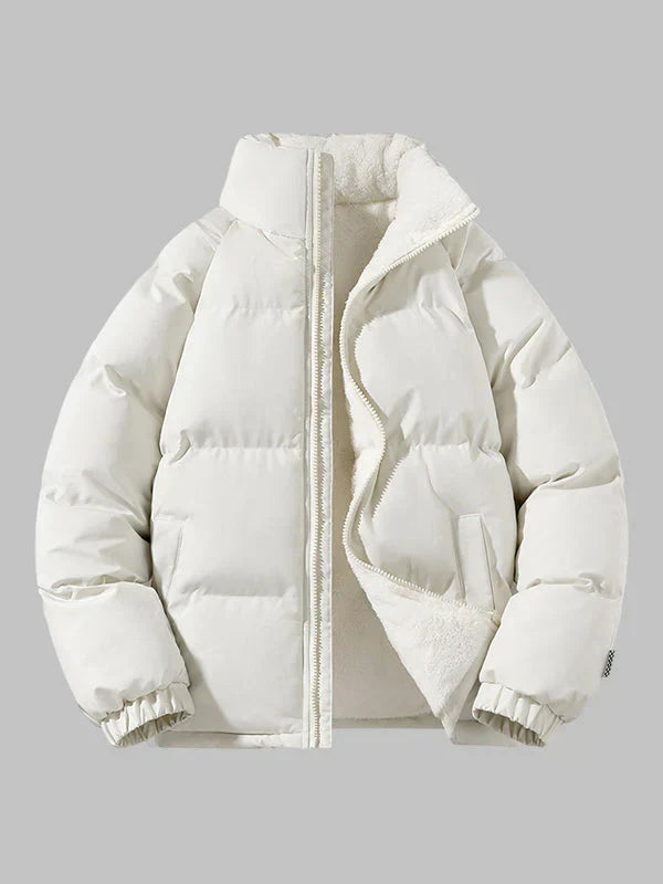 Jeno - Sherpa-fôret pufferjakke