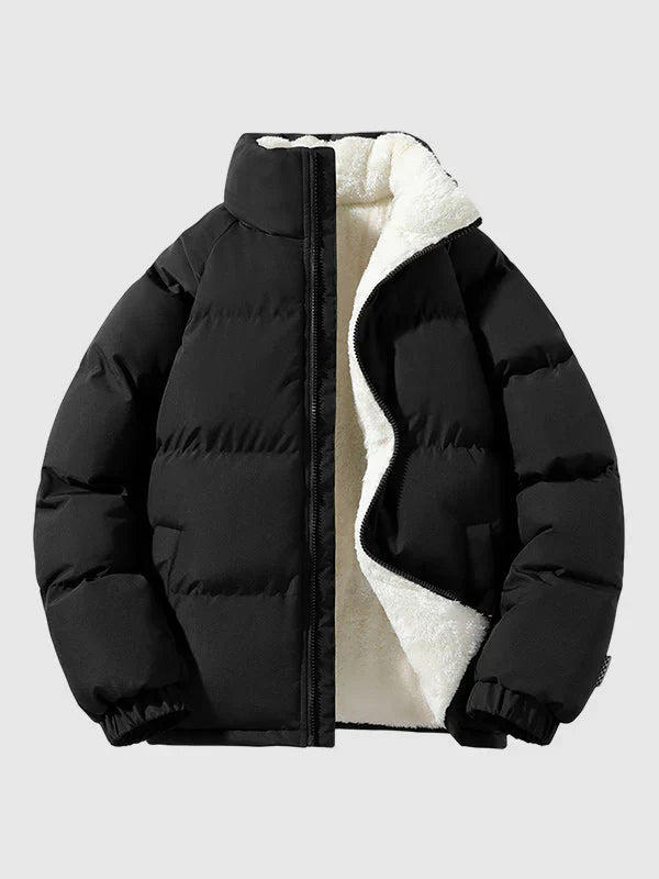 Jeno - Sherpa-fôret pufferjakke