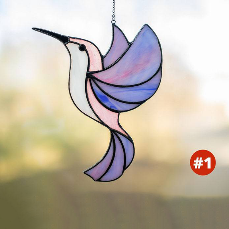 HummiGlow kunstnerisk solfanger - magiske lysrefleksjoner med kolibridesign