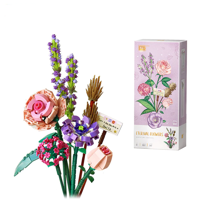 FloraBloom - 3D-blomsterbukett for rolige rom