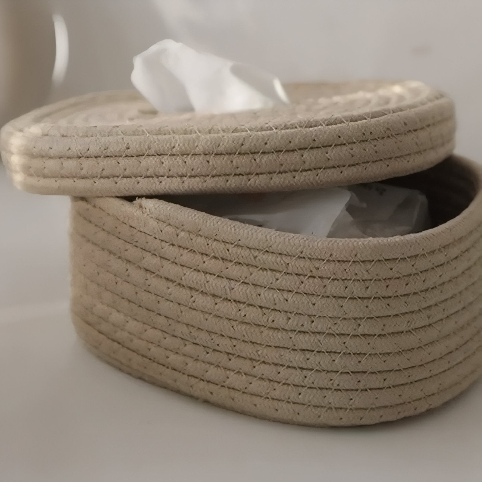 TissuElegance - Elegant utformet ovalt stoffboksdeksel
