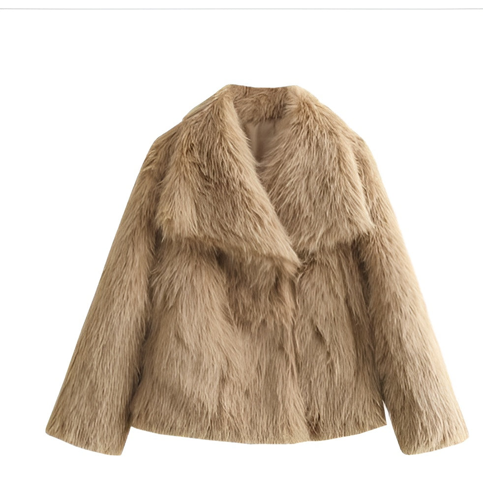 Susanne - Trendy fuskepelsjakke for kvinner