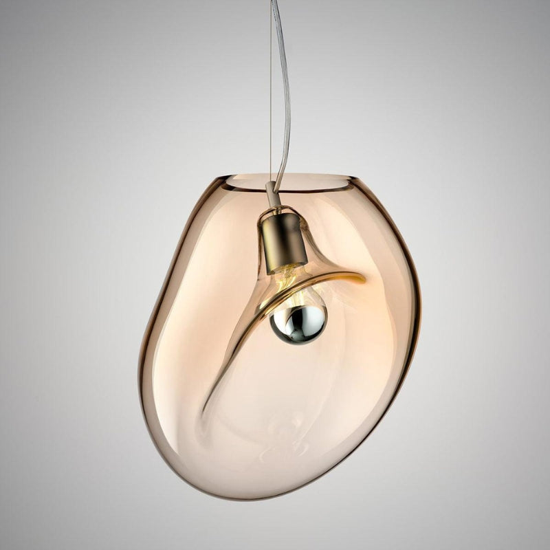 Dråbelux Elegant Glass Pendellampe – Stilig Takbelysning med Mykt Lys