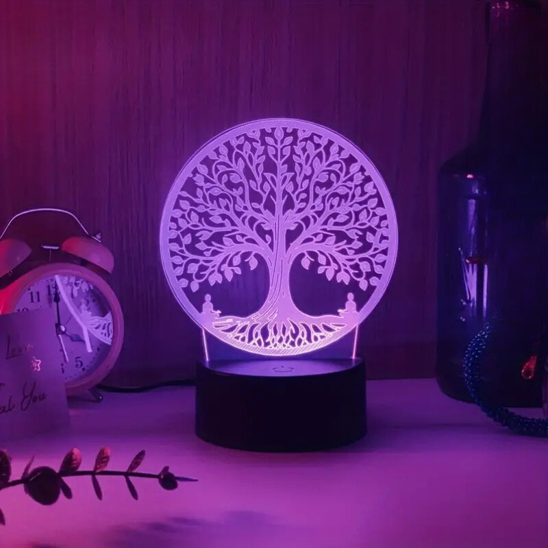 DreamGlow - 3D LED-lampe for stilfull belysning på soverommet