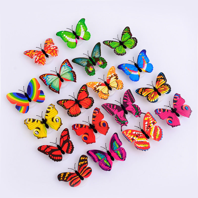 LumiWings - 3D fargerik LED sommerfugl nattlys