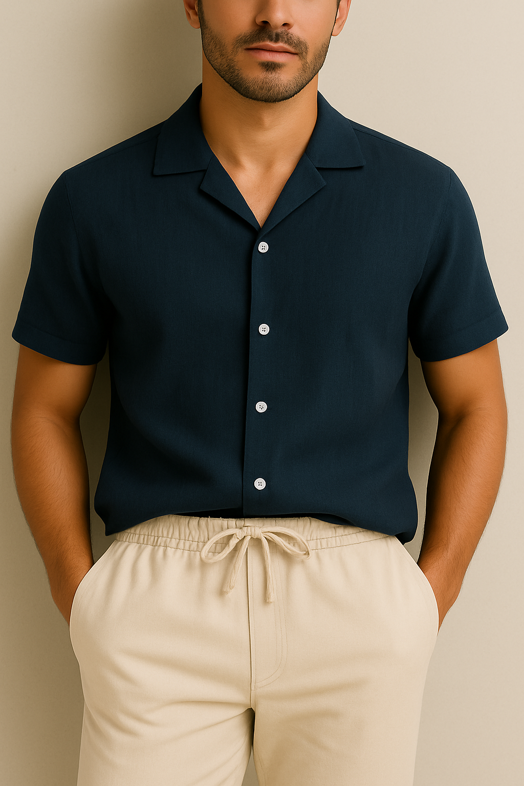 Troy – Herresett med sommerskjorte og -bukser i lin – Summer Chic