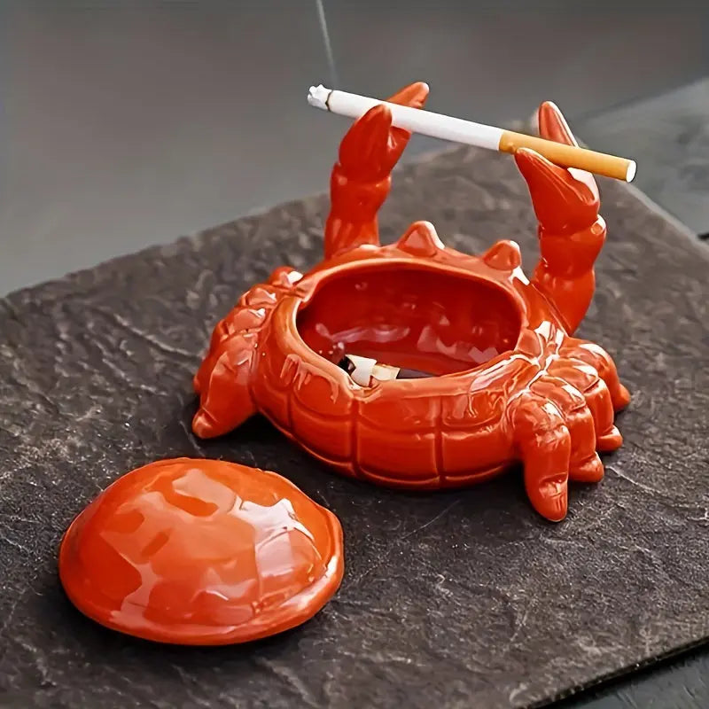 CrabbySmoke – Unikt krabbeformet askebeger med lokk
