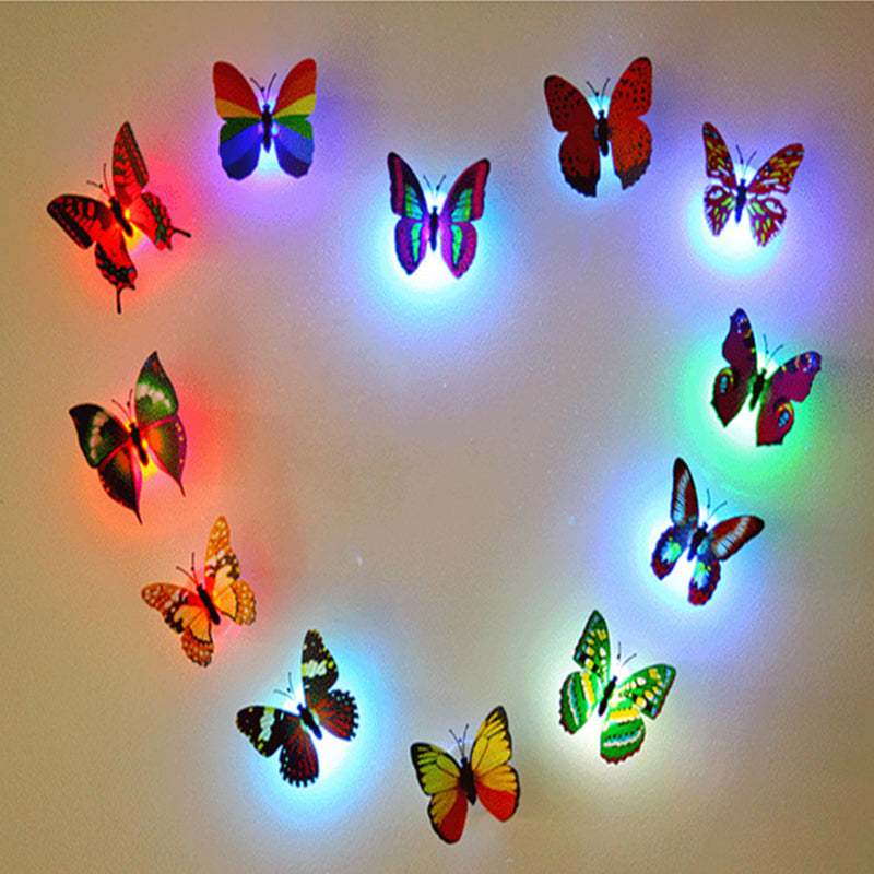 LumiWings - 3D fargerik LED sommerfugl nattlys