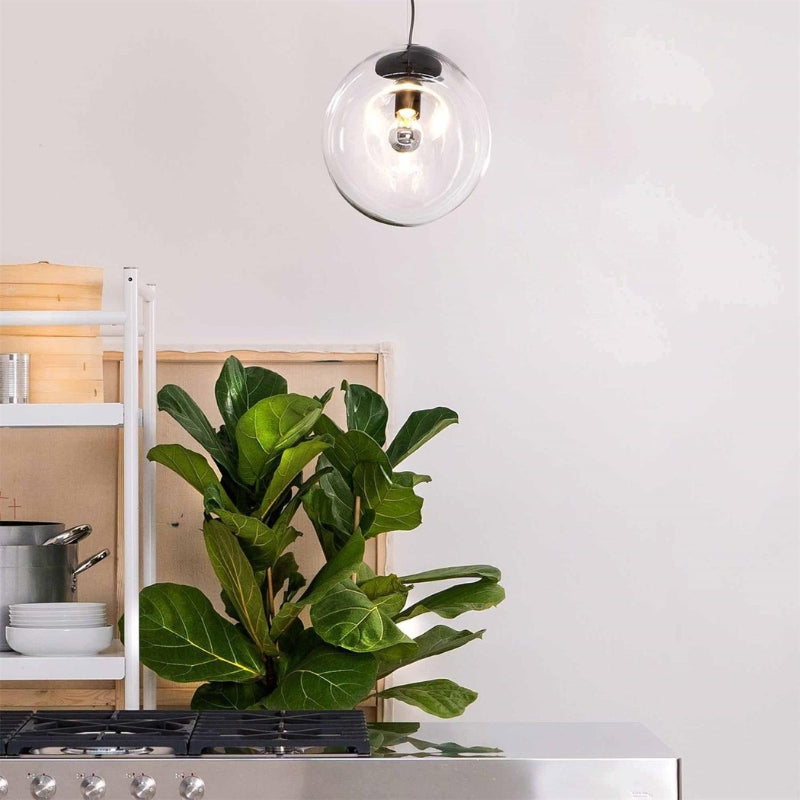 Dråbelux Elegant Glass Pendellampe – Stilig Takbelysning med Mykt Lys