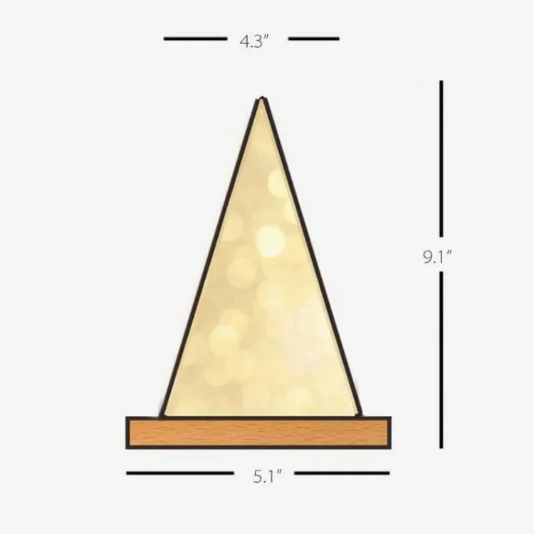 GlowPyramid - Elegant bordlampe med fe-lys