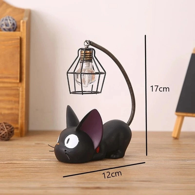 LumiPaws - Bedårende, svart kattelampe med fleksibelt baklys