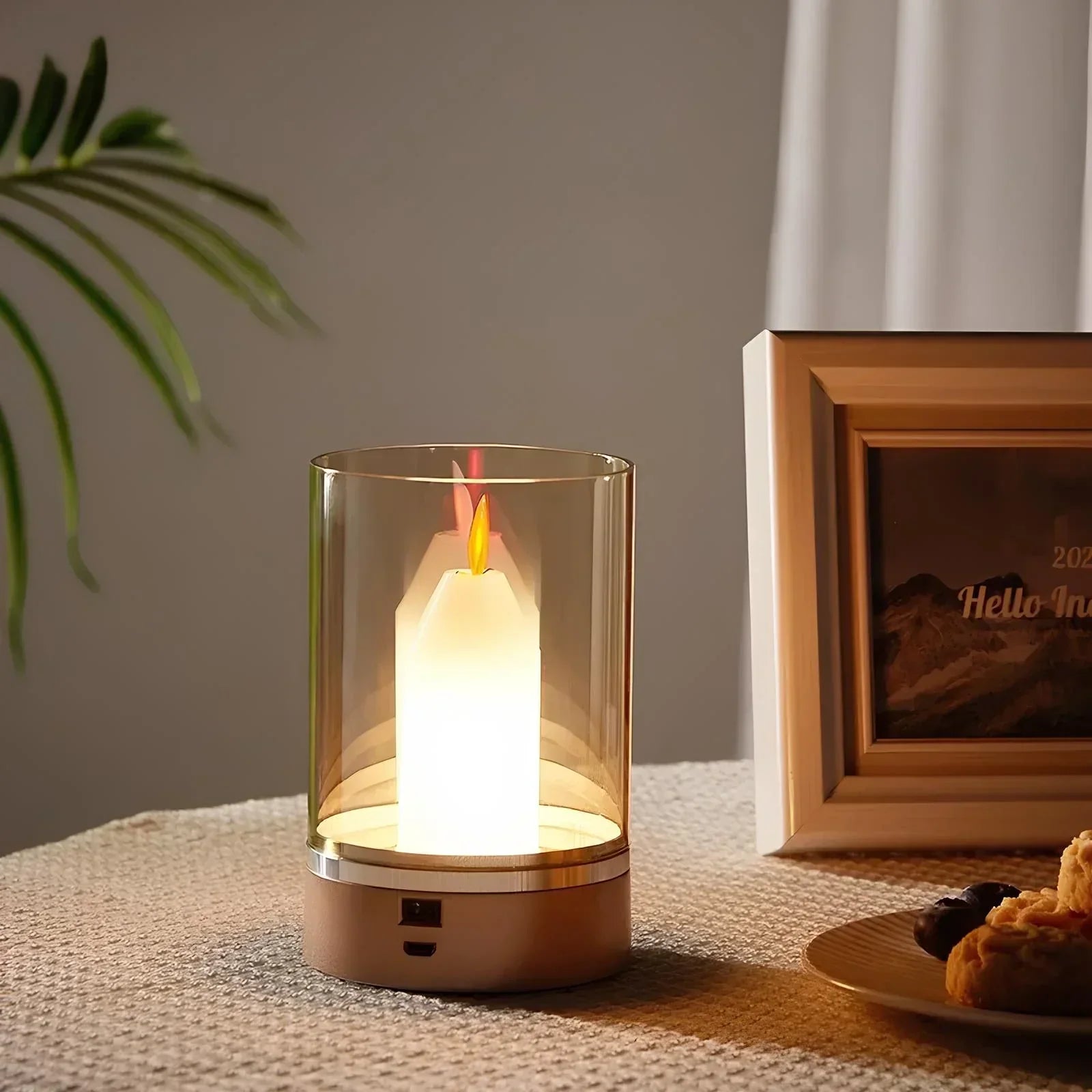 GlowFlicker - Realistisk LED-flammeeffektlampe