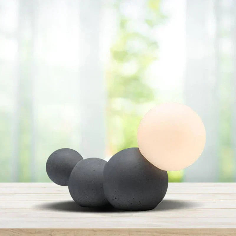 OrbLume - Kunstnerisk sfærisk bordlampe