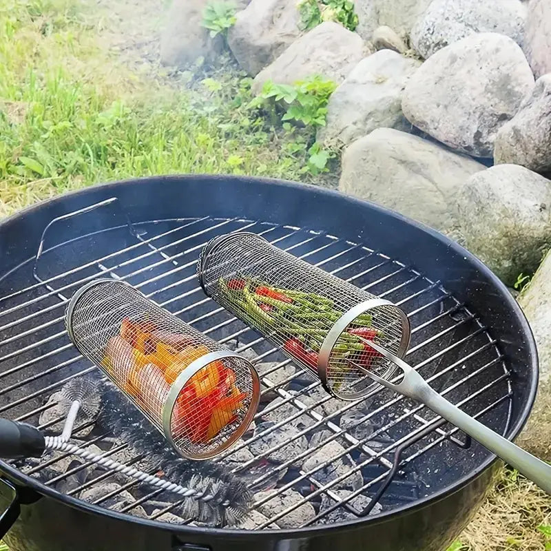 GrillMaster - DuoLock Grillkurv i rustfritt stål