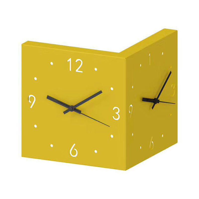 TimeEdge Modern Dobbel Fasade Hjørneklokke med LED-belysning