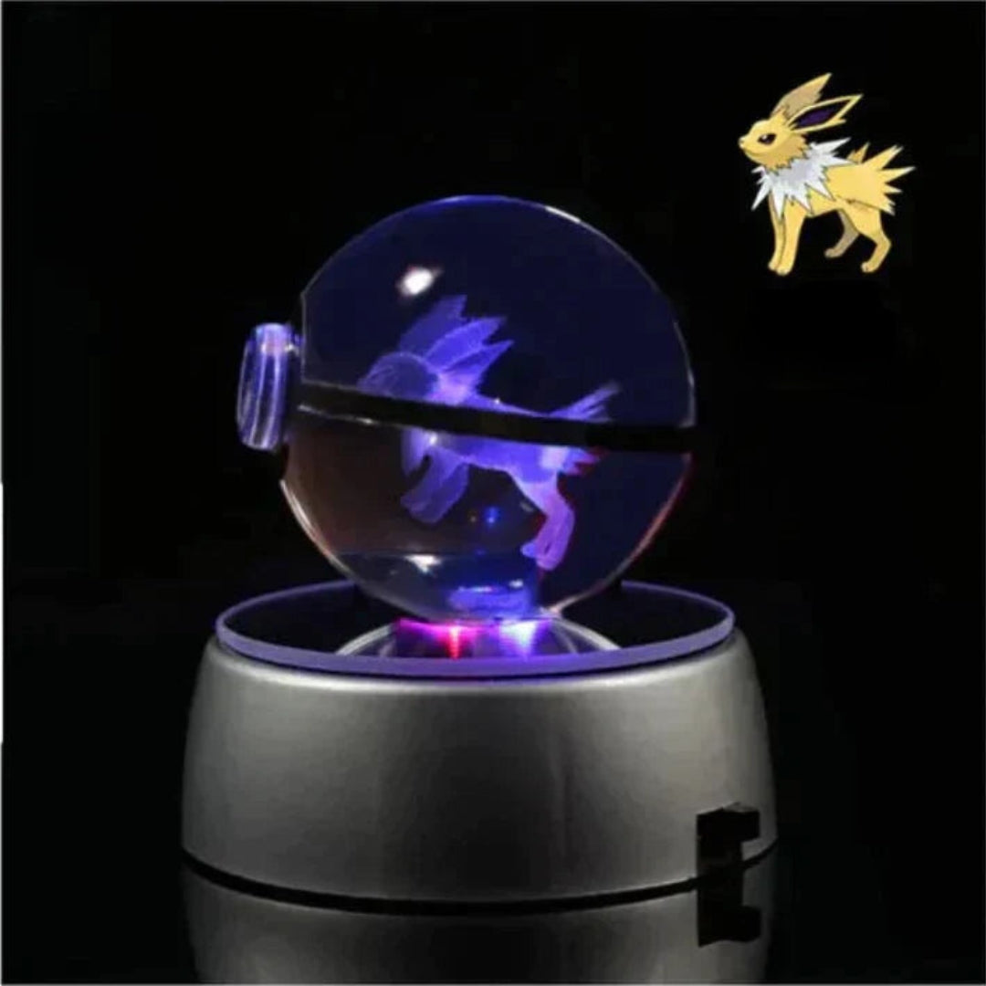 PokéGlow - Krystallkule Ikoniske Pokémon Figurer LED-lampe