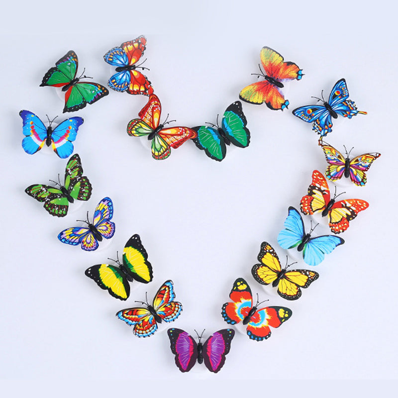 LumiWings - 3D fargerik LED sommerfugl nattlys