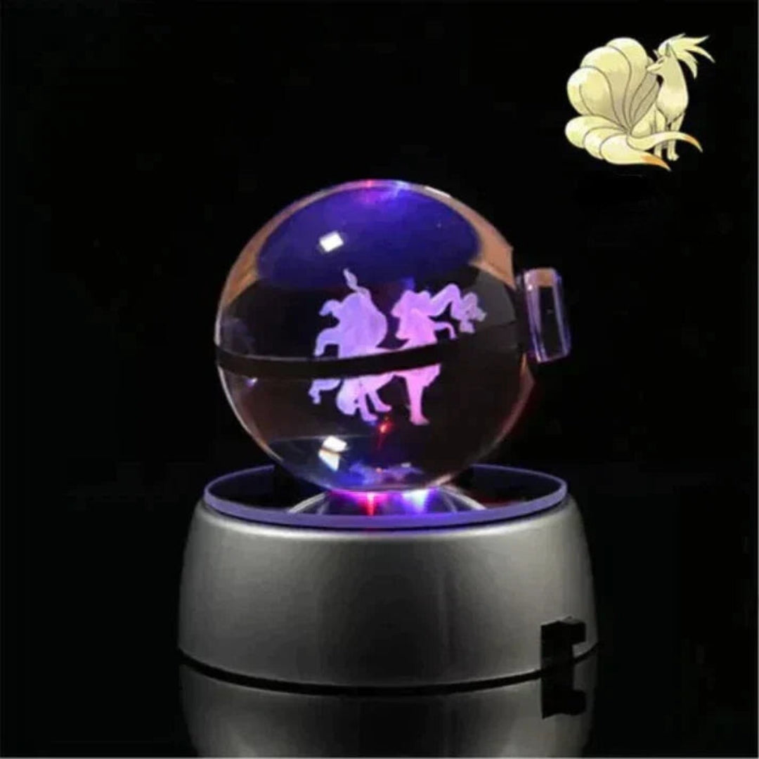 PokéGlow - Krystallkule Ikoniske Pokémon Figurer LED-lampe
