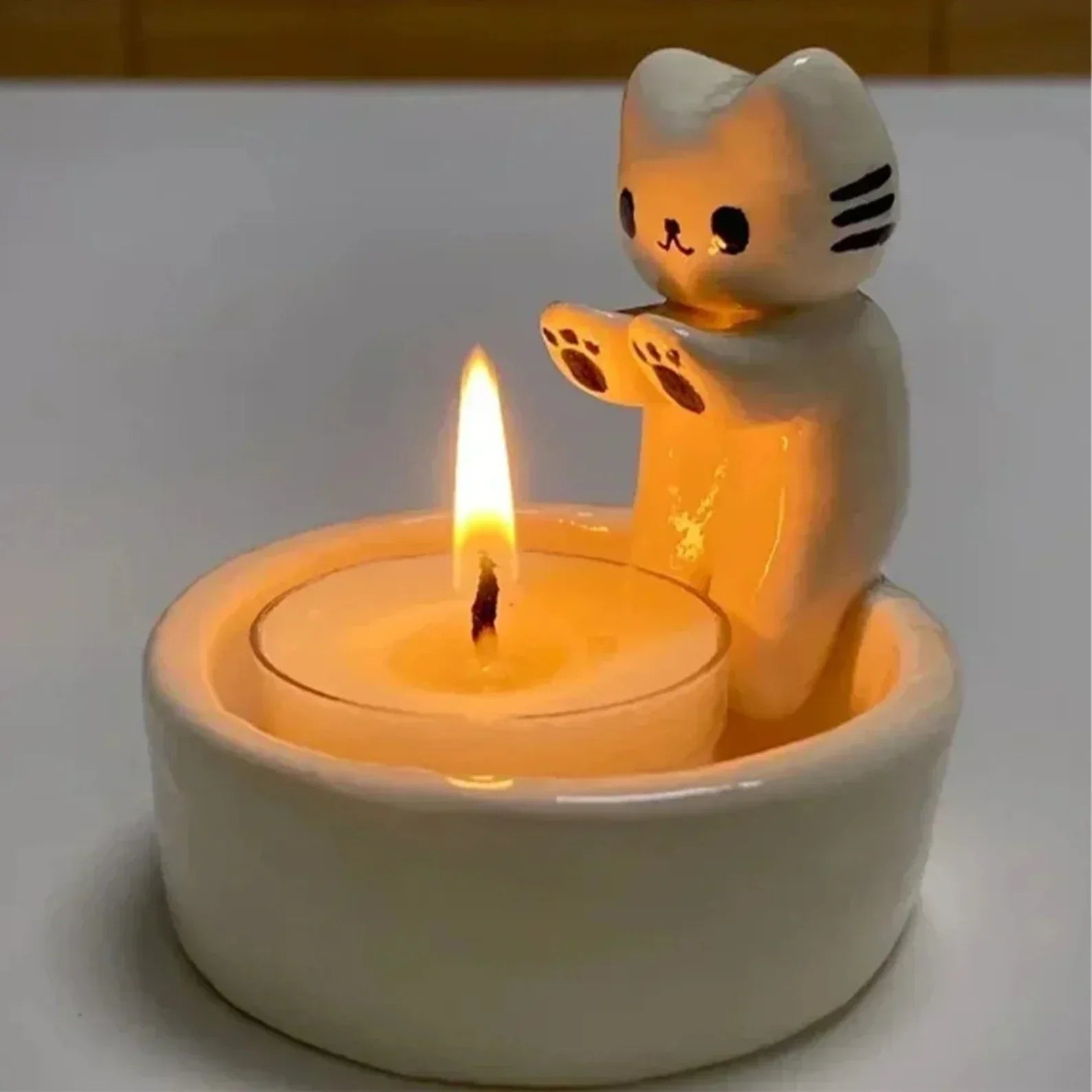 LumoPaws telysestake - sjarmerende kattedesign for hygge og atmosfære