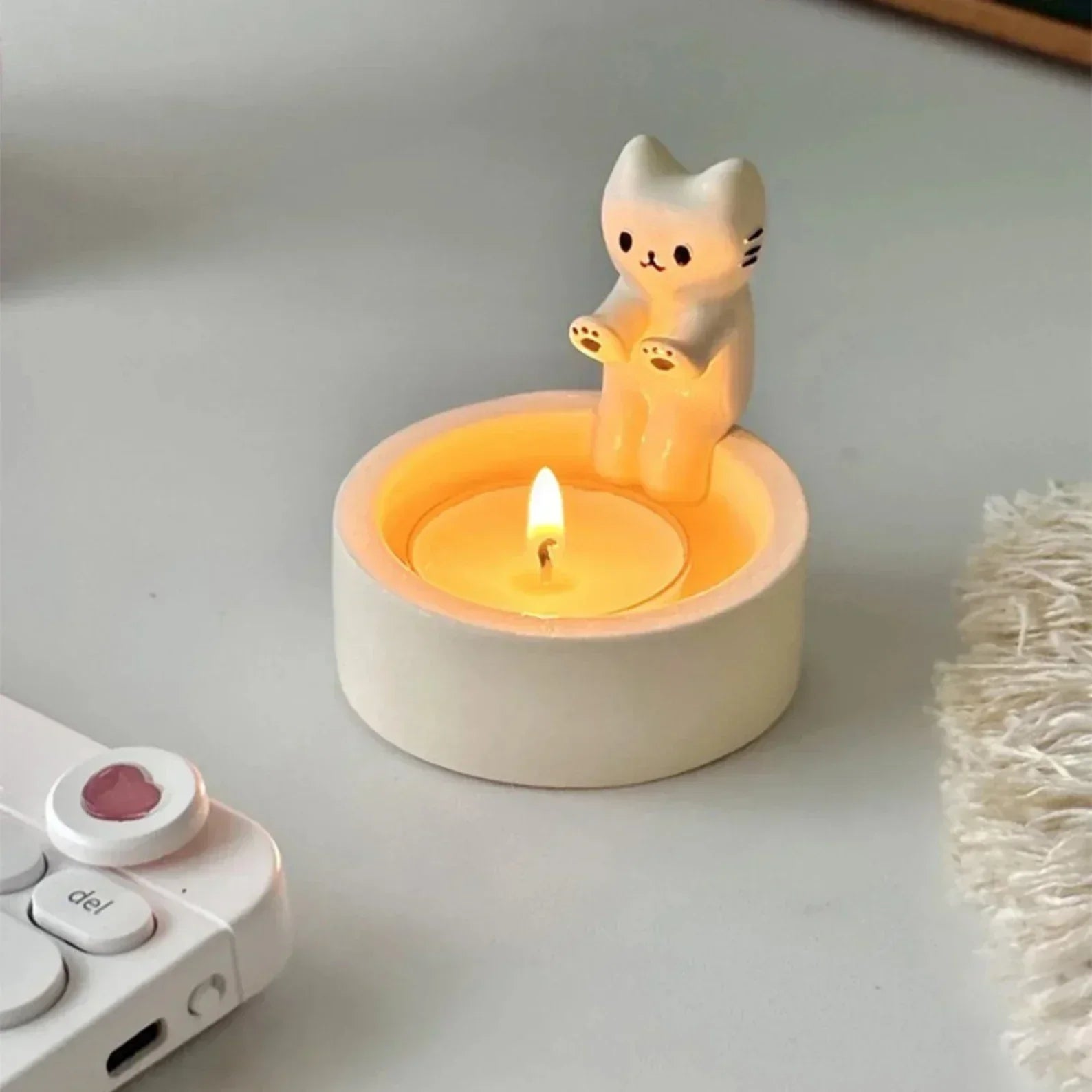 LumoPaws telysestake - sjarmerende kattedesign for hygge og atmosfære