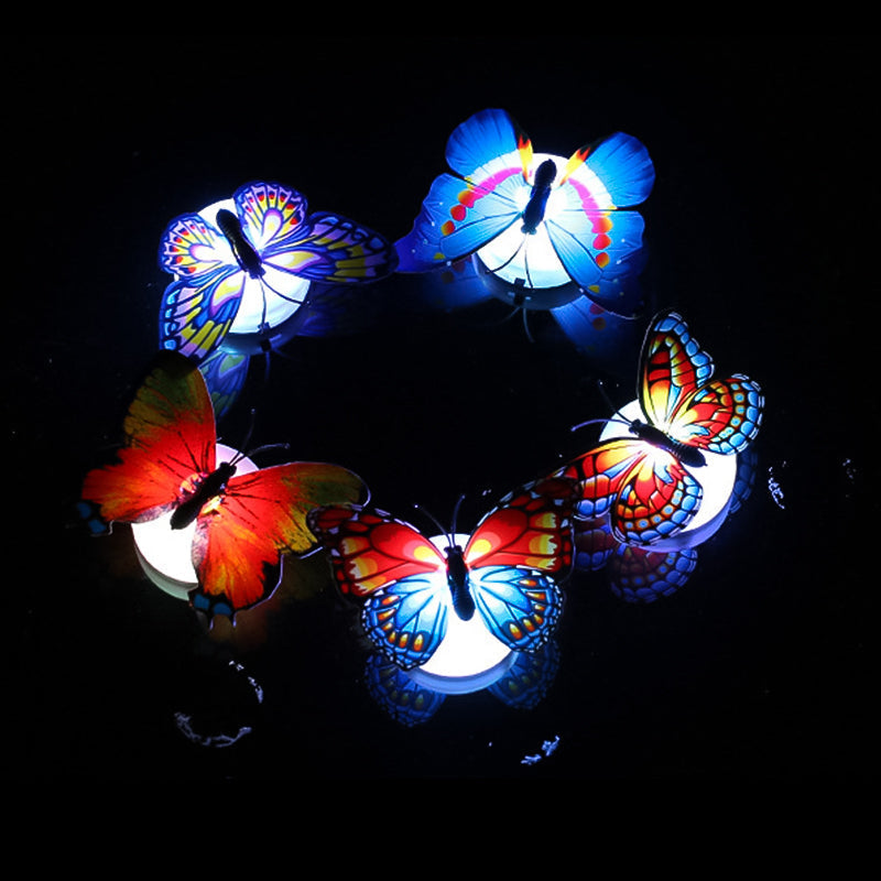 LumiWings - 3D fargerik LED sommerfugl nattlys