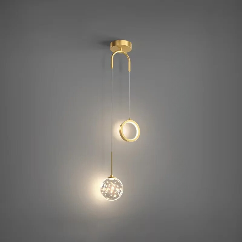 KrystaLume Elegant LED-pendel i krystall - sofistikert glød og tidløs eleganse