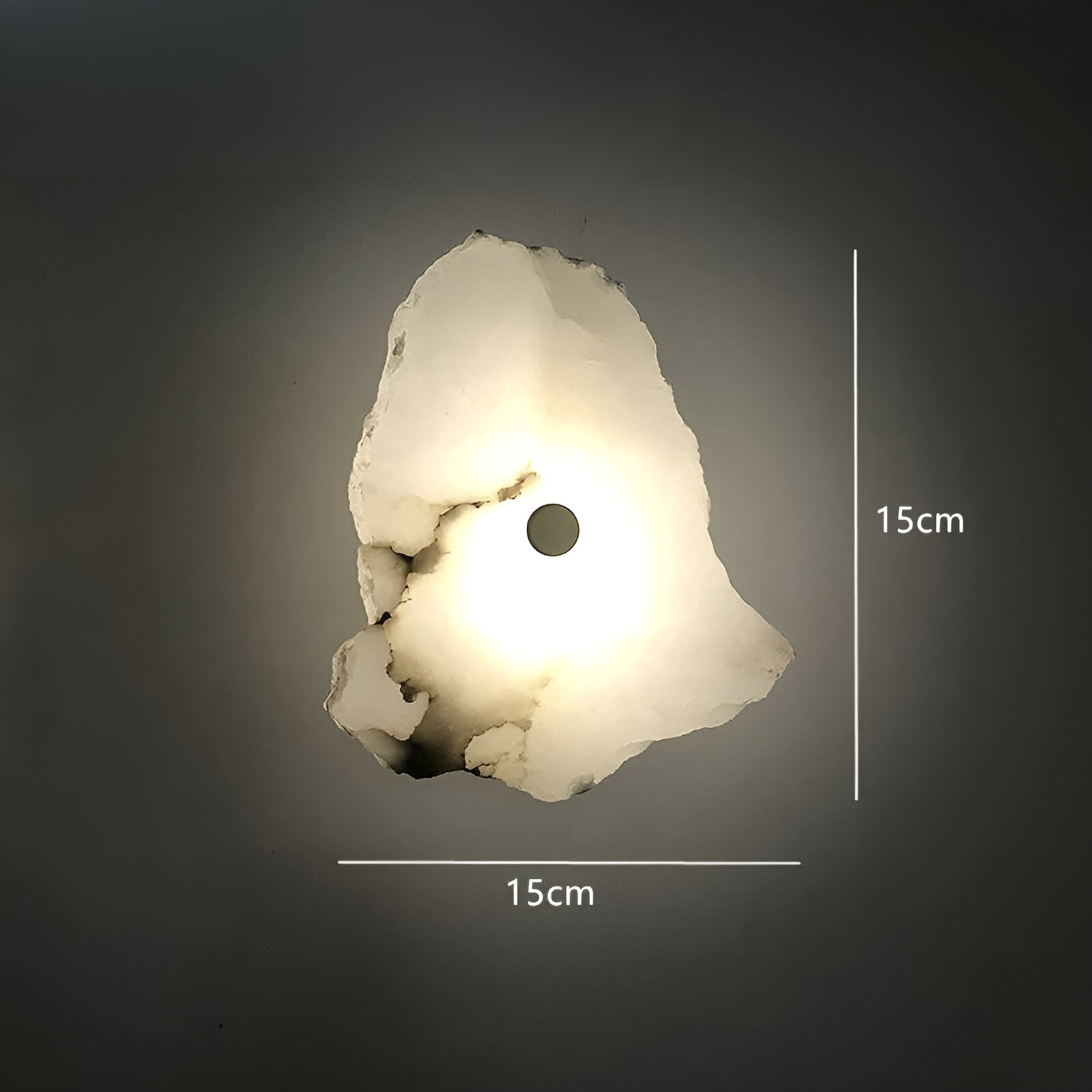 MarbleGlow - Luksuriøs LED-vegglampe i marmor