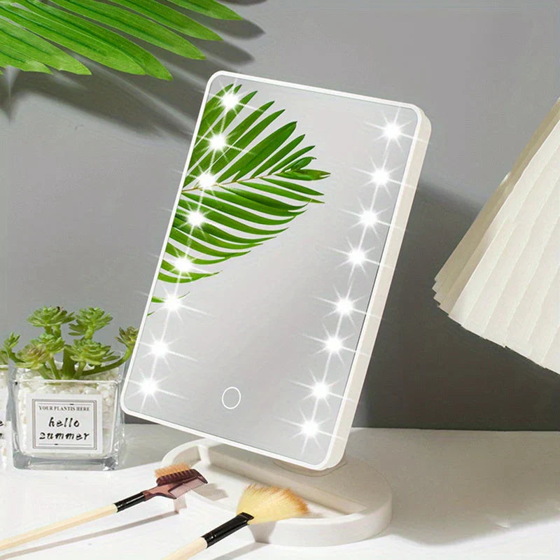 LumiTouch LED-sminkespeil med berøringskontroll – Perfekt belysning for feilfri sminke