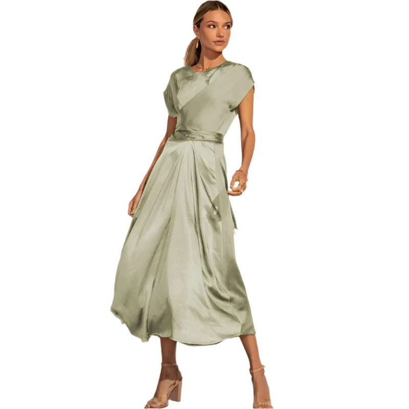 Sofie Elegant Omslagskjole Midi