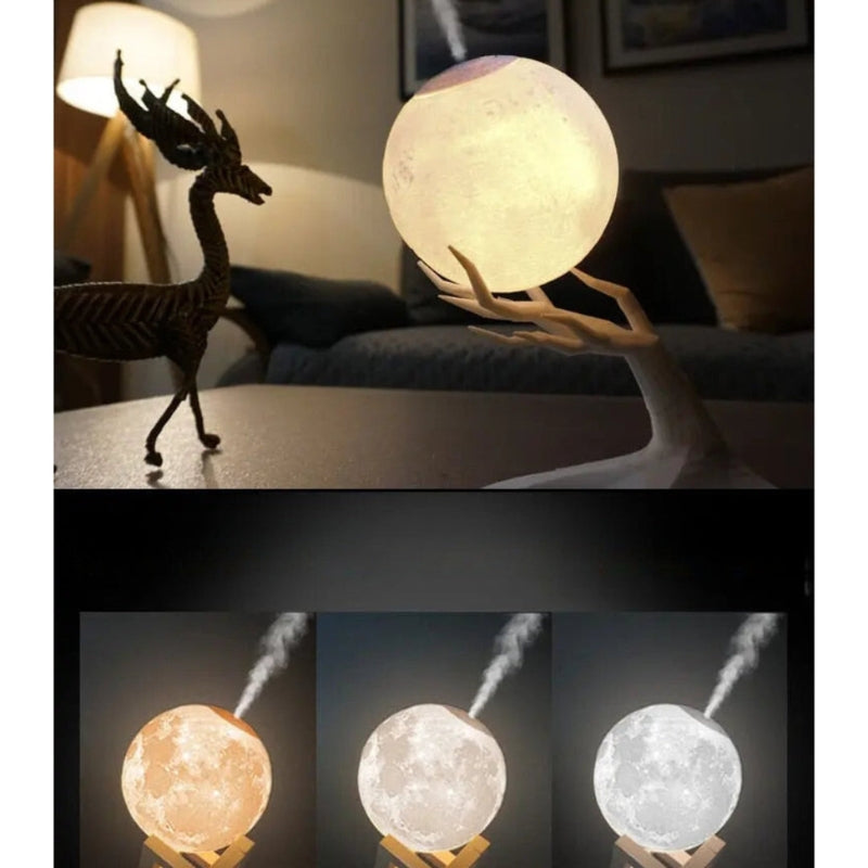 MistLume oppladbar lampe og luftfukter