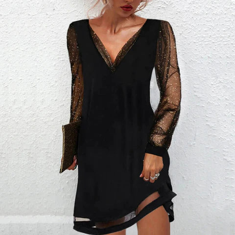 Elvira Midi-kjole - Elegant design med smukke blondedetaljer