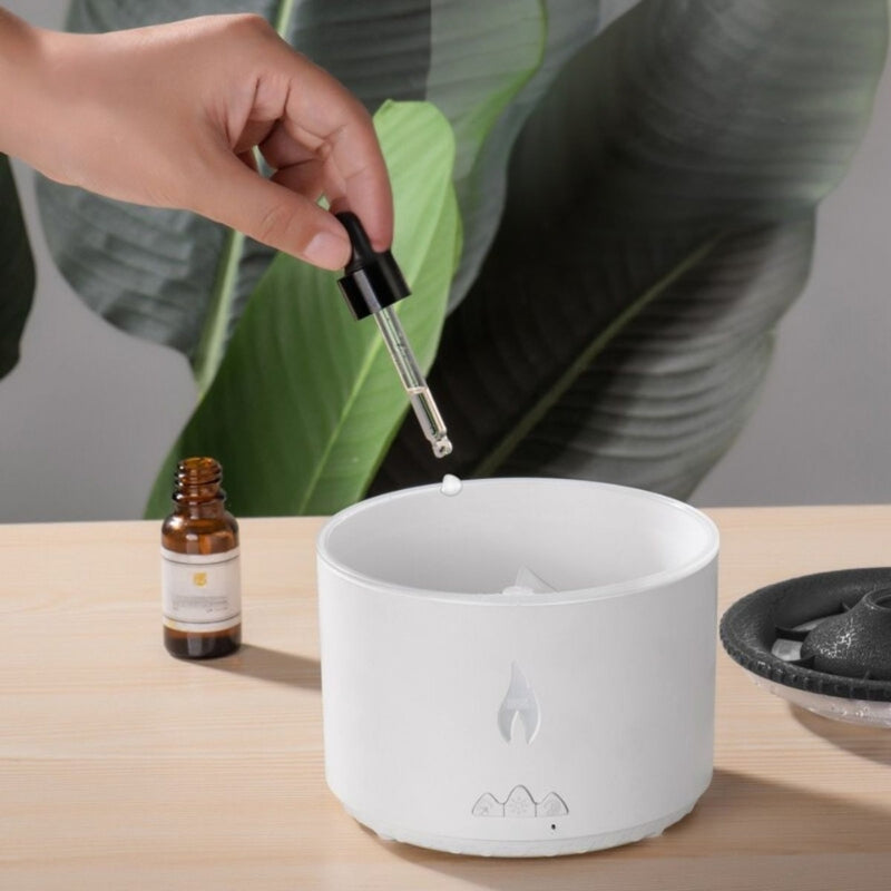 AromaGlow - Ultrasonisk essensiell oljespreder med LED-stemningslys