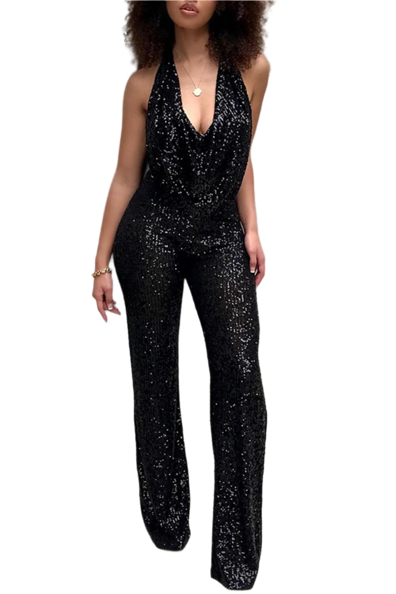 Stella Skreddersydd Jumpsuit med Vide Ben til Dame