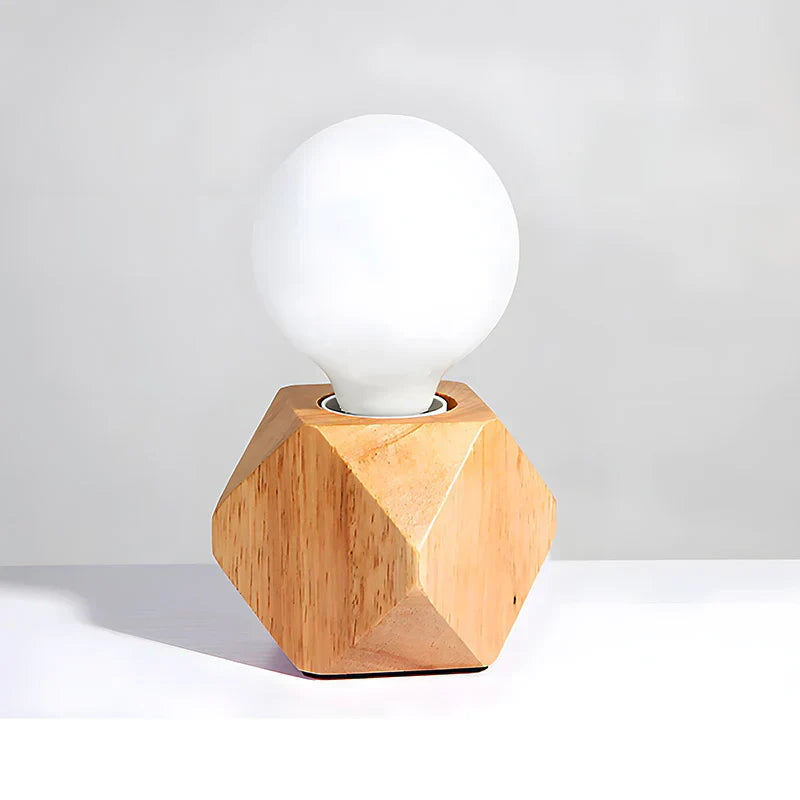 GeoLume - Bordlampe med geometrisk trefot med mange fasetter