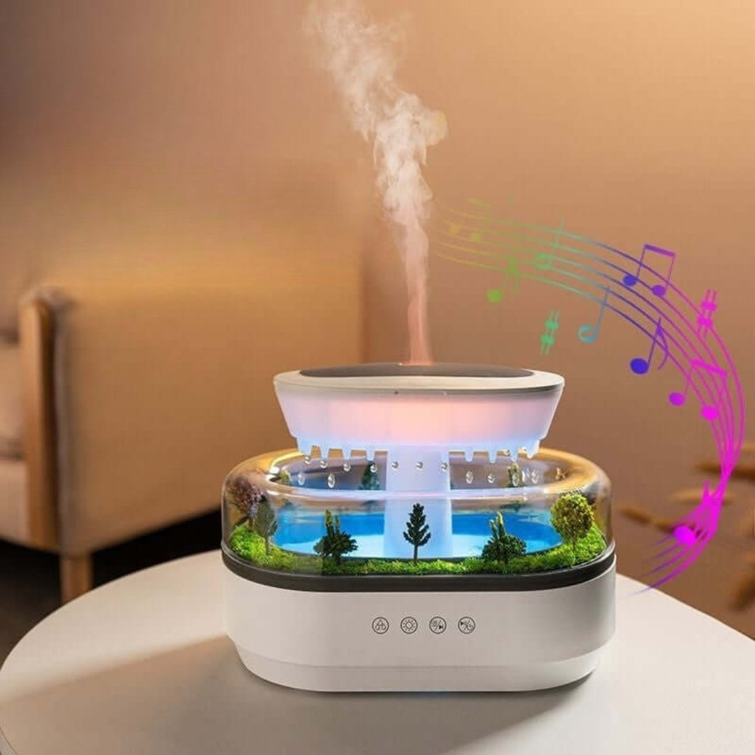 ZenScape Aromaterapi Diffuser – Naturlig inspirert design med mild tåke