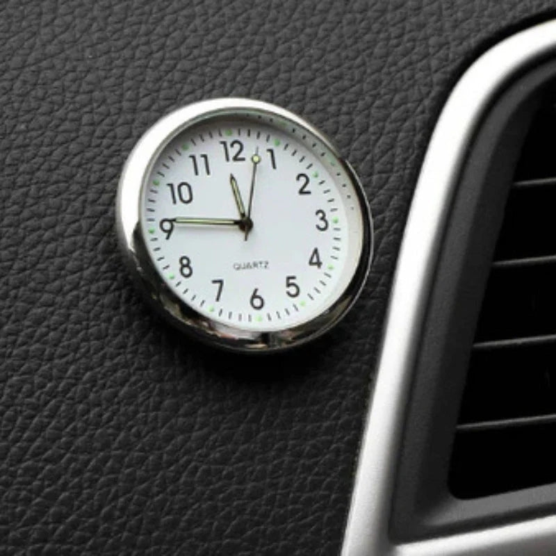 AutoTime Mini Rund Analog Klokke for Bilinteriør